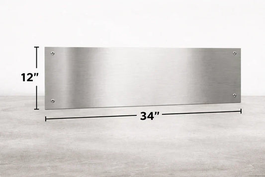 12 x 34 Stainless Steel Kick Plate