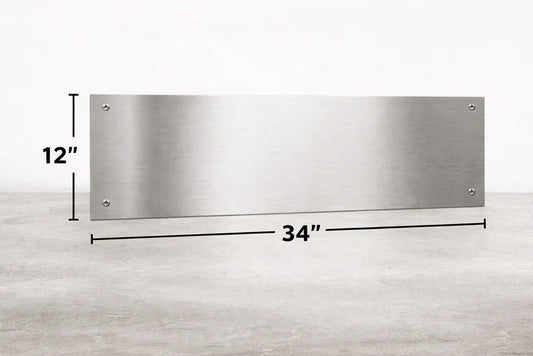 12 x 34 Stainless Steel Kick Plate