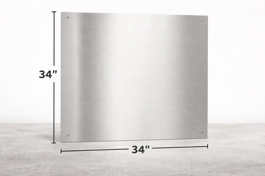 How to install a 34 x 34 stainless steel kick plate on a commercial door
