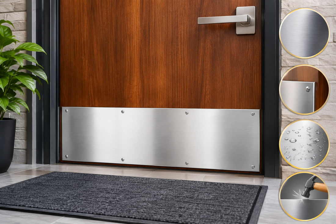 Modern Stainless Steel Door Kick Plate Showcase
